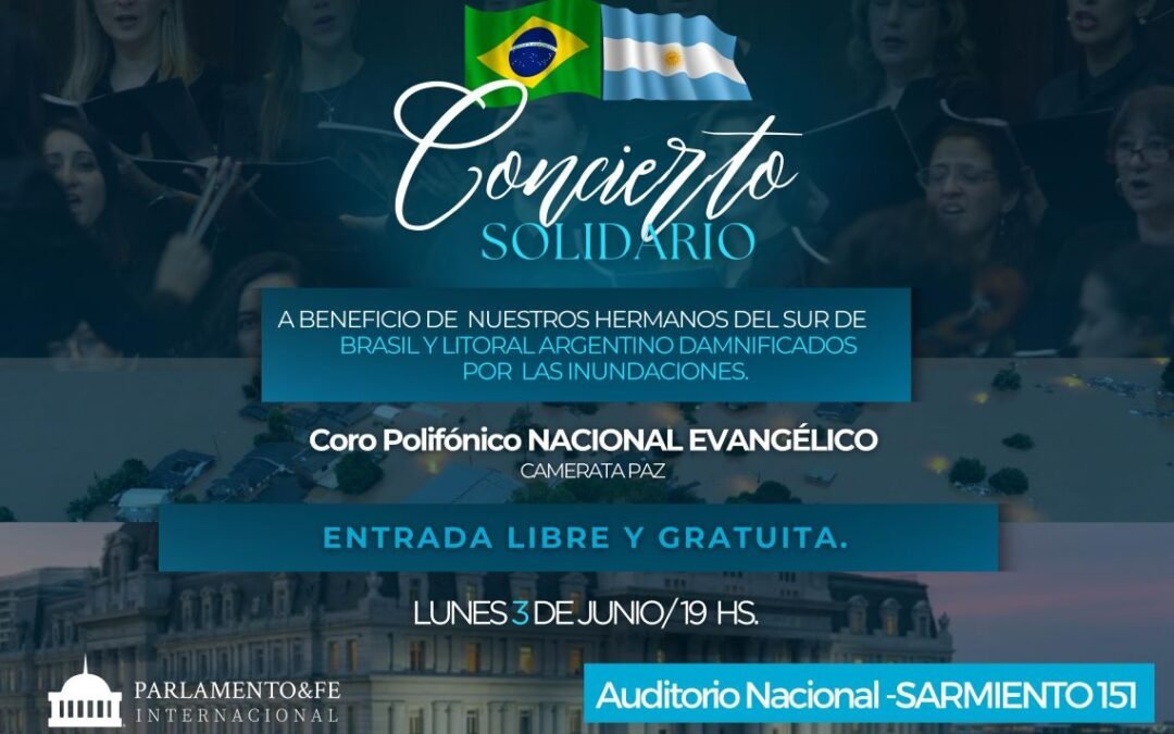 Parlamento & Fe organiza un concierto benéfico en el Auditorio Nacional de Buenos Aires